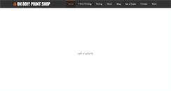 Desktop Screenshot of ohboyprintshop.com